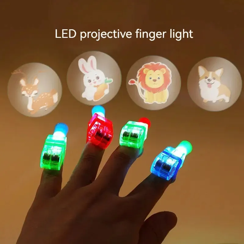 Finger Flashlight with Cartoon Projection