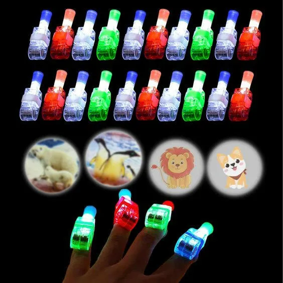 Finger Flashlight with Cartoon Projection