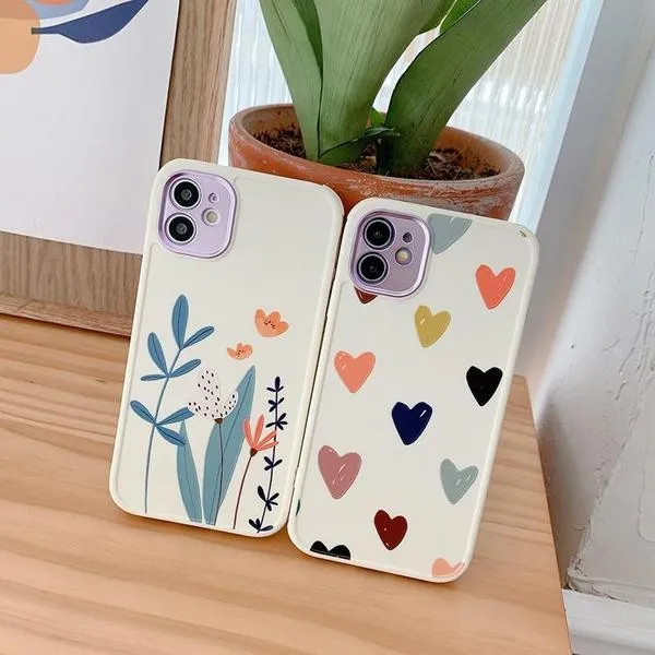 Flower Print Silicone Case