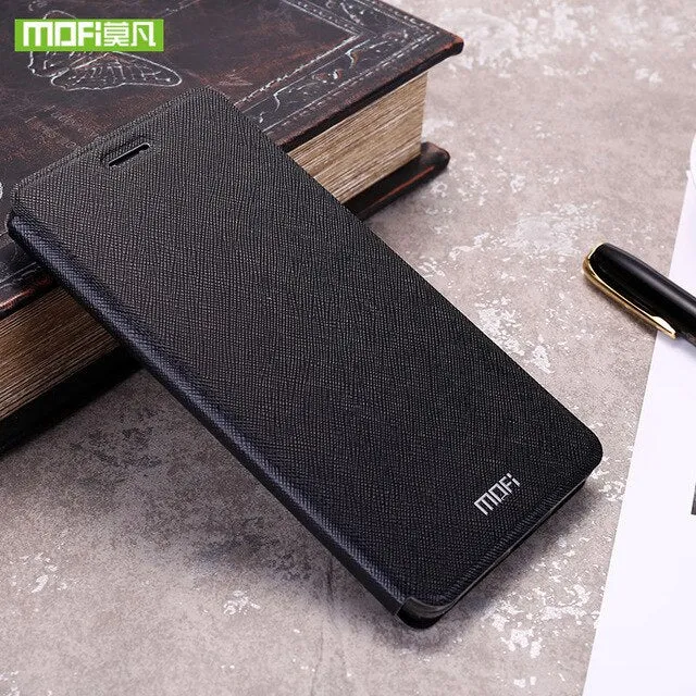 For Meizu Pro 7 Plus cas for Meizu Pro7 case silicon cover luxury flip leather original Mofi for Meizu Pro 7 Plus case 360 capas