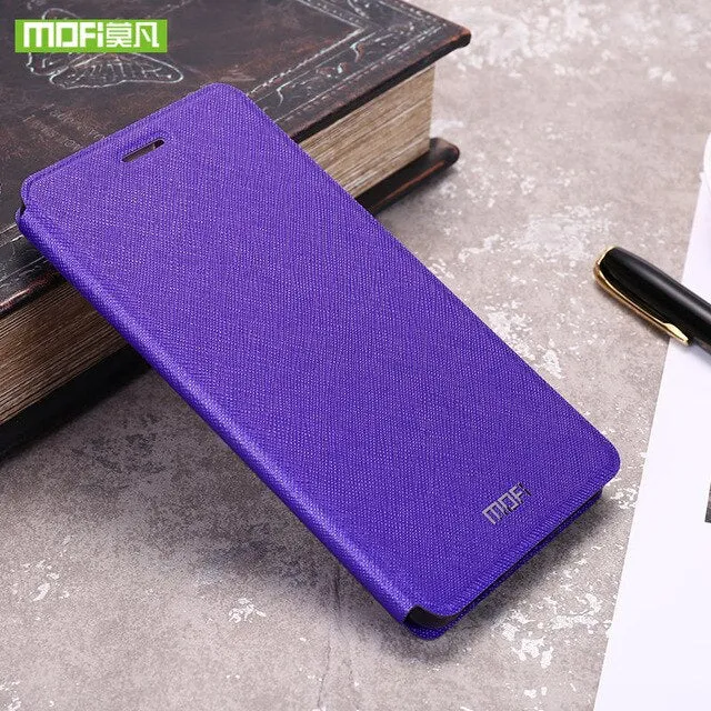 For Meizu Pro 7 Plus cas for Meizu Pro7 case silicon cover luxury flip leather original Mofi for Meizu Pro 7 Plus case 360 capas