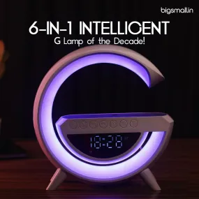 G Lamp with Speaker, Clock and Wireless Charger