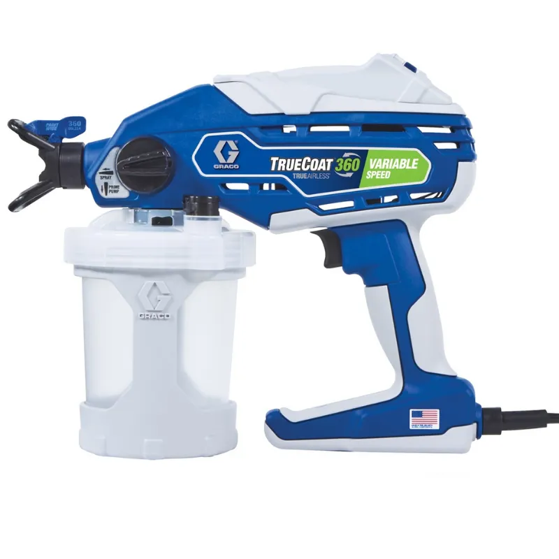 GRACO TrueCoat 360 Variable Speed TrueAirless Paint Sprayer 26D528 with Bonus Items