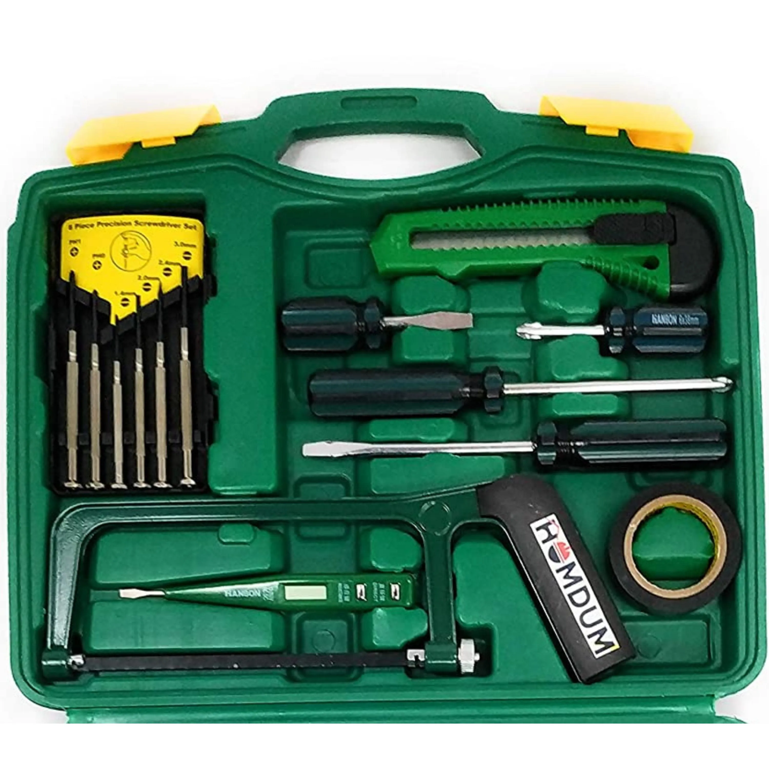 Homdum handy Tool kit, 22-Piece Home Tool Set car/Appliance Repair tool Kit 22 Pc Home Toolbox