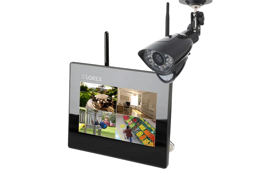 Home camera system with outdoor wireless camera