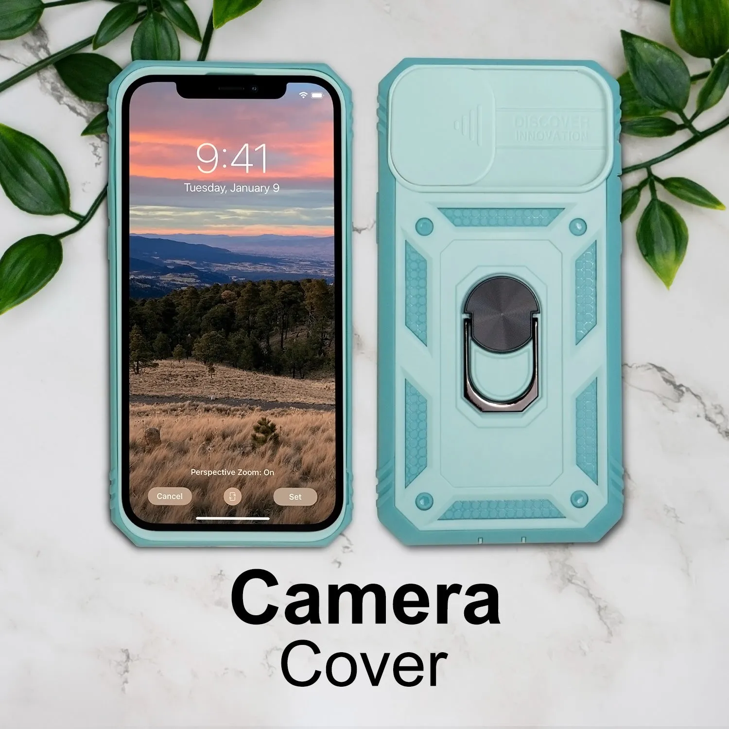 iPhone 11 Case - Heavy-Duty, Ring Holder, Camera Cover, Card Slot