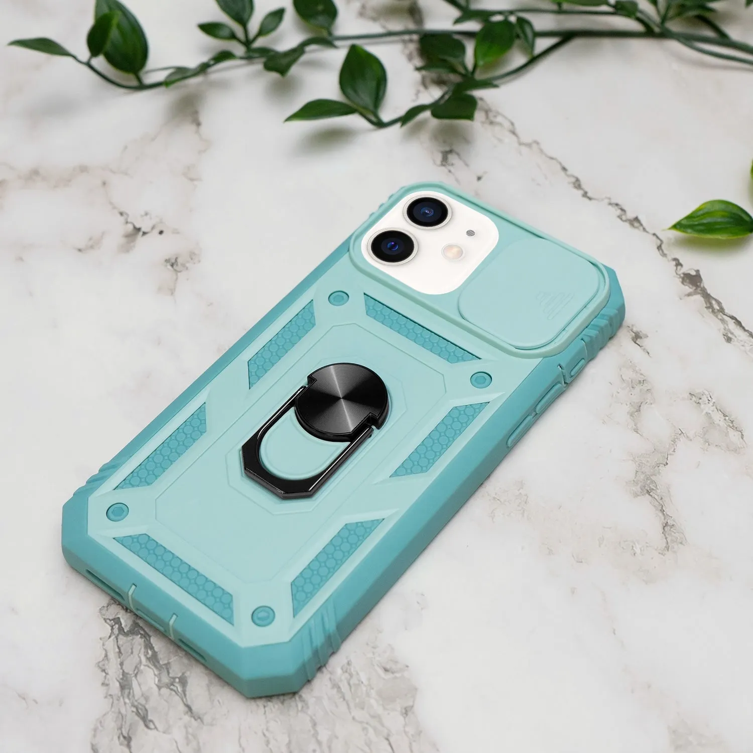 iPhone 11 Case - Heavy-Duty, Ring Holder, Camera Cover, Card Slot