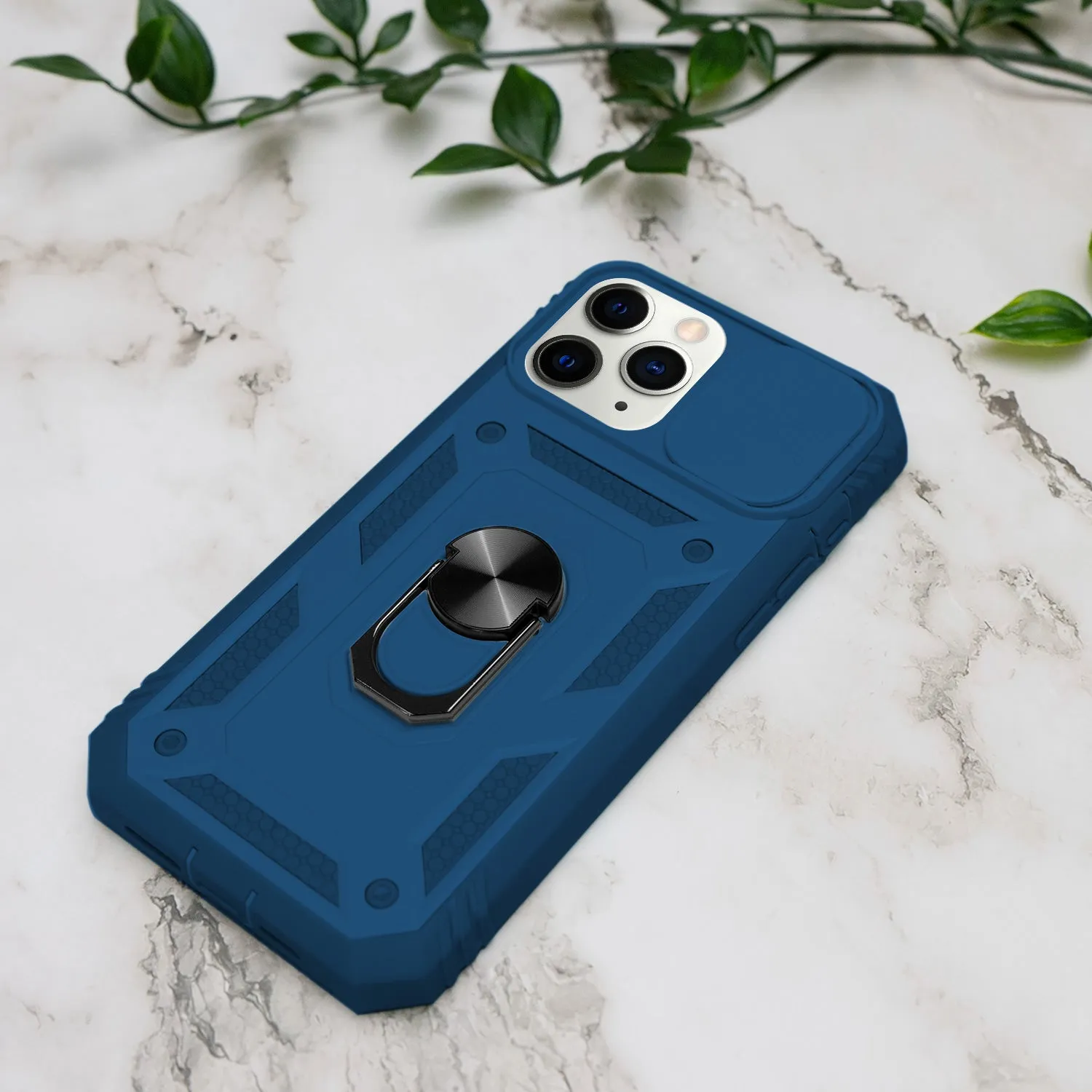 iPhone 11 Pro Case - Heavy-Duty, Ring Holder, Camera Cover