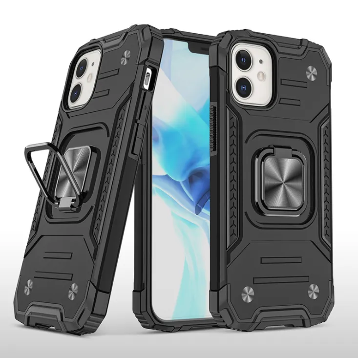 iPhone 12 /12 Pro Case - Heavy-Duty, Ring Holder