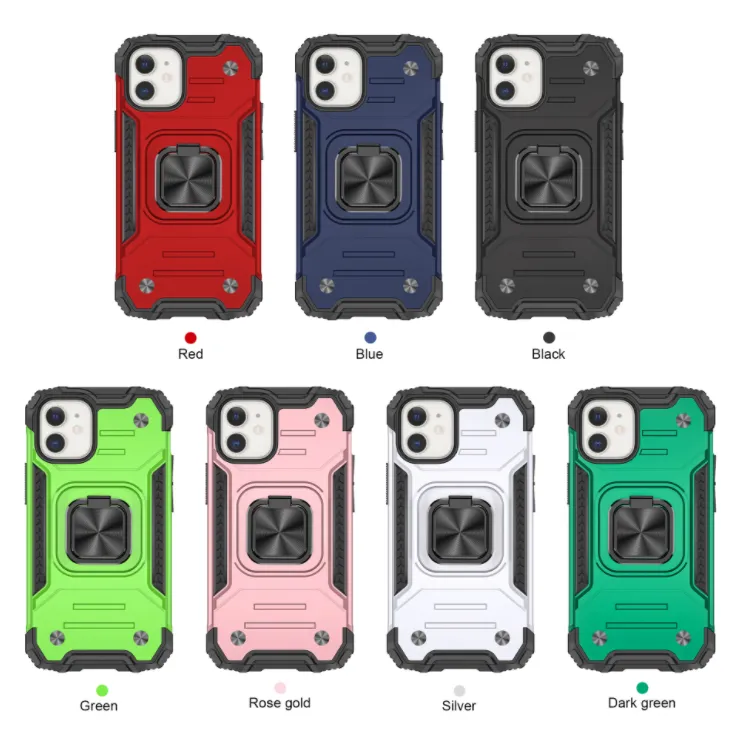 iPhone 12 Pro Max Case - Heavy-Duty, Ring Holder