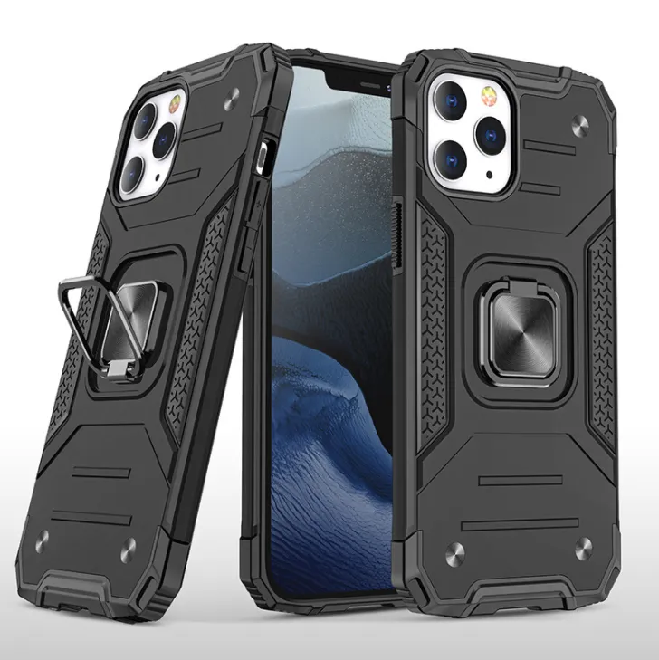 iPhone 12 Pro Max Case - Heavy-Duty, Ring Holder