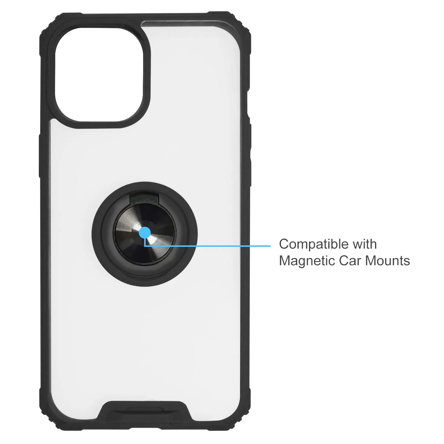 iPhone 12 Pro Max Case -  TPU Bumper, Ring Holder