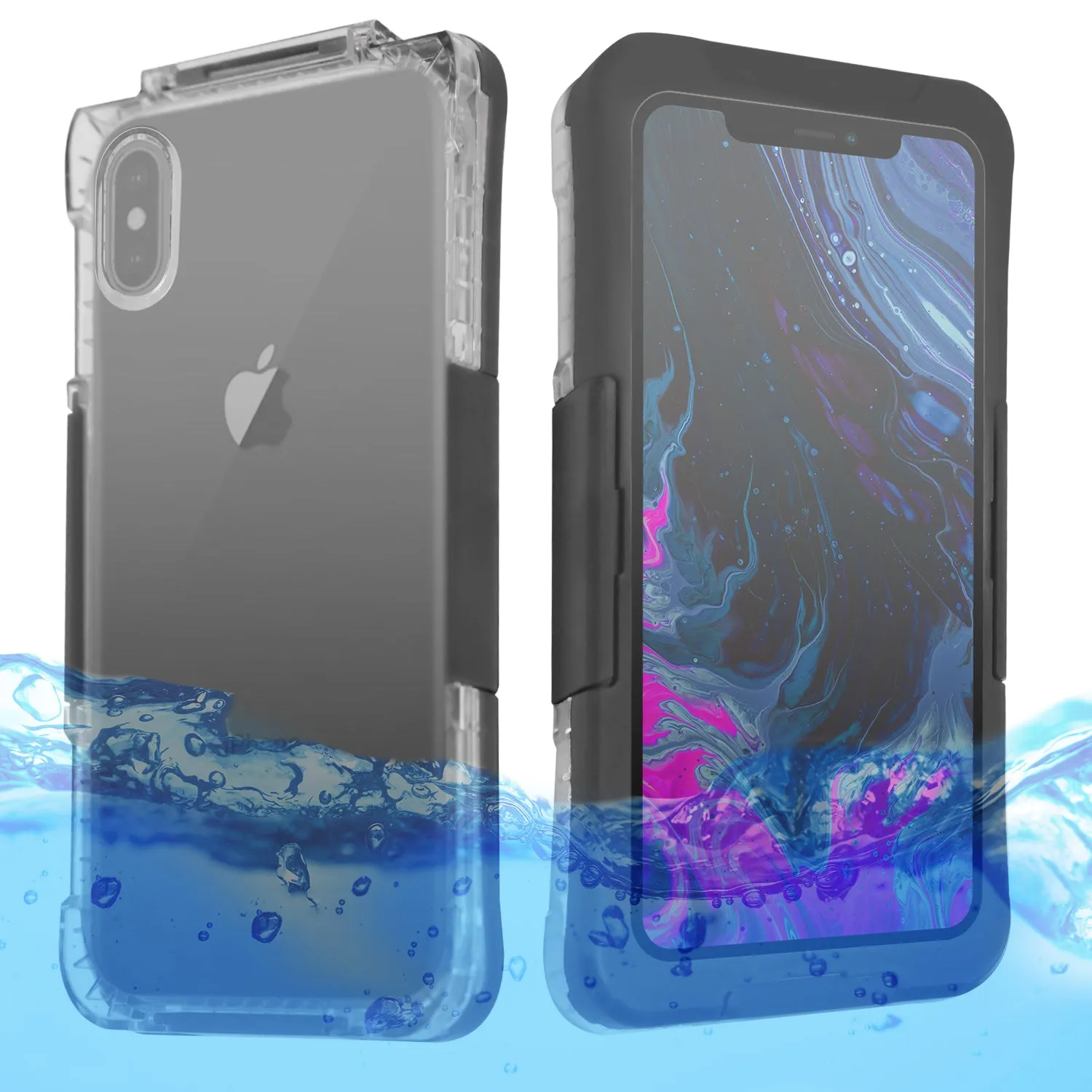 iPhone X /XS Case - Waterproof with Neck Strap