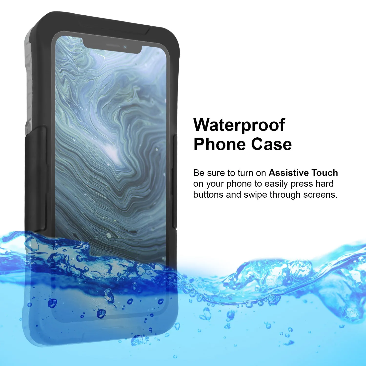 iPhone X /XS Case - Waterproof with Neck Strap