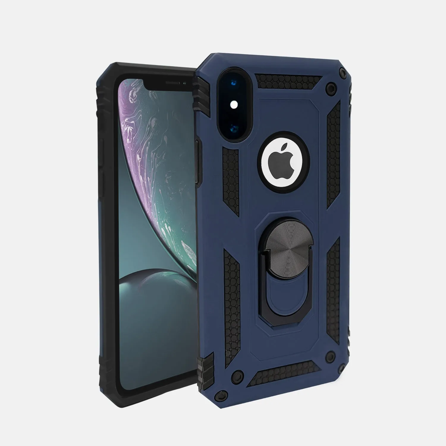 iPhone XS Max Case - Heavy-Duty, Ring Holder