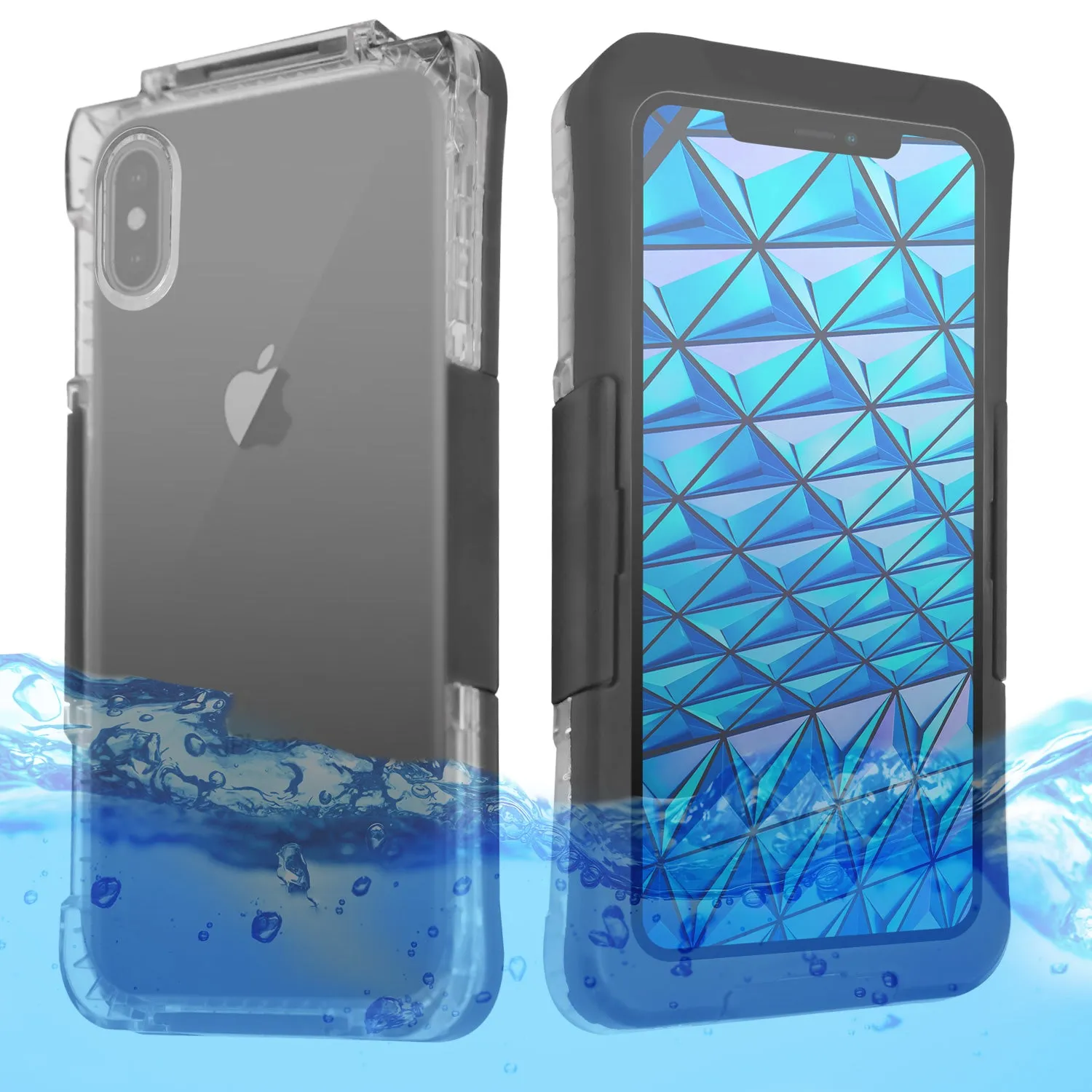 iPhone XS Max Case - Waterproof with Neck Strap