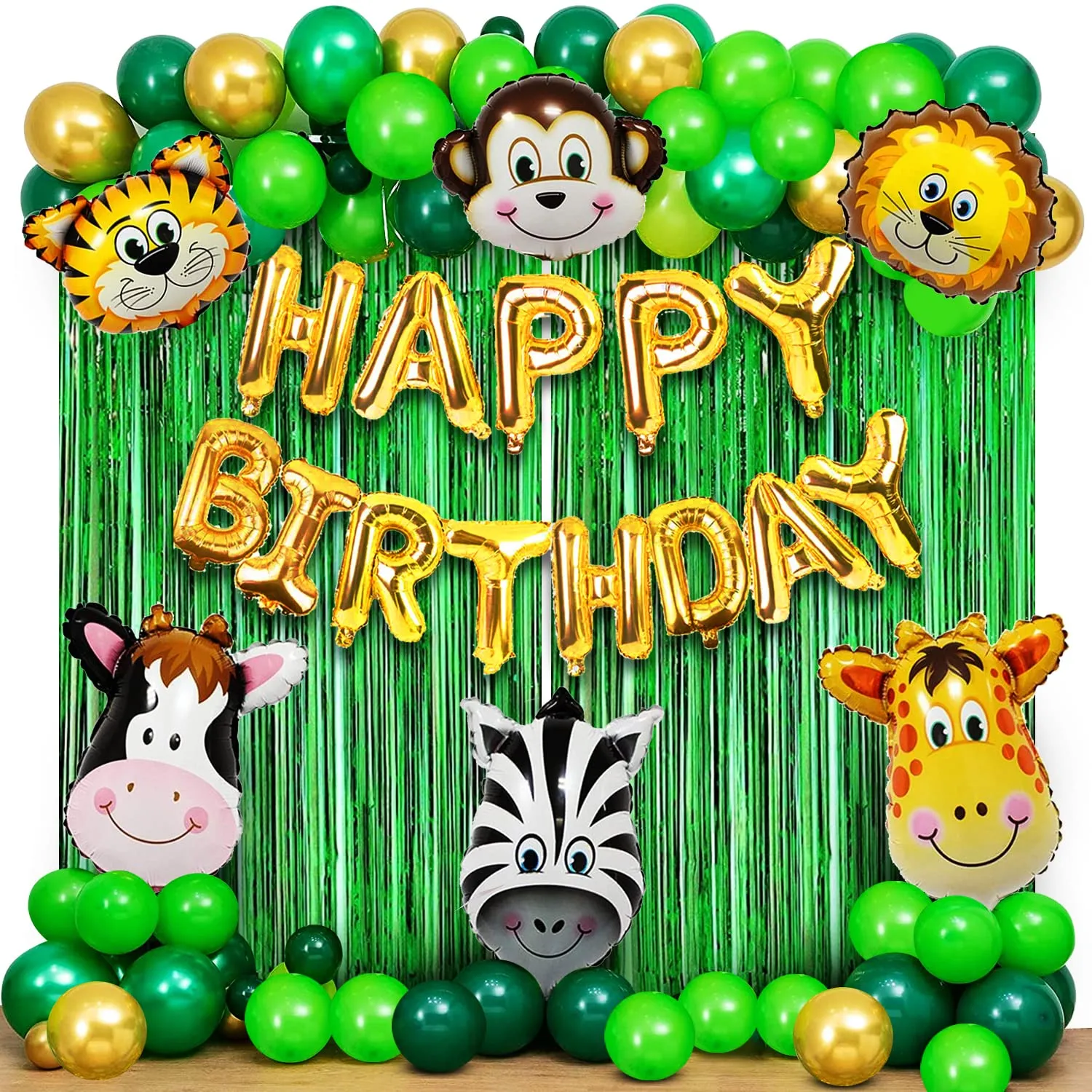 Jungle Theme Birthday Decoration - 49 Pcs, Birthday Decoration Items For Boy, Girl