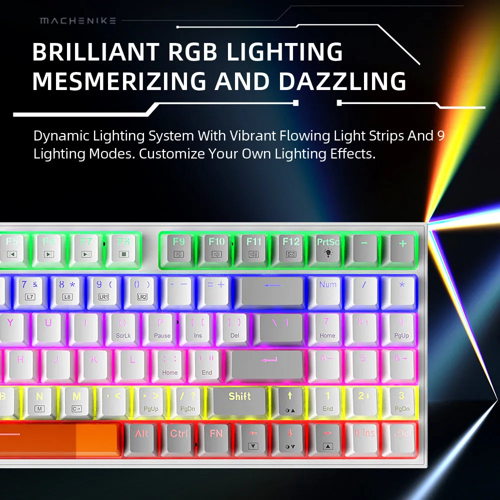 K500-B94 Mechanical Gaming Keyboard with RGB Mixed Lighting - Wired, High-Performance