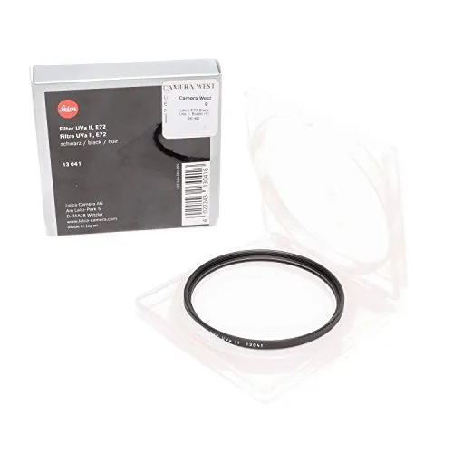 Leica E72 72mm UVa II Glass Filter, Black