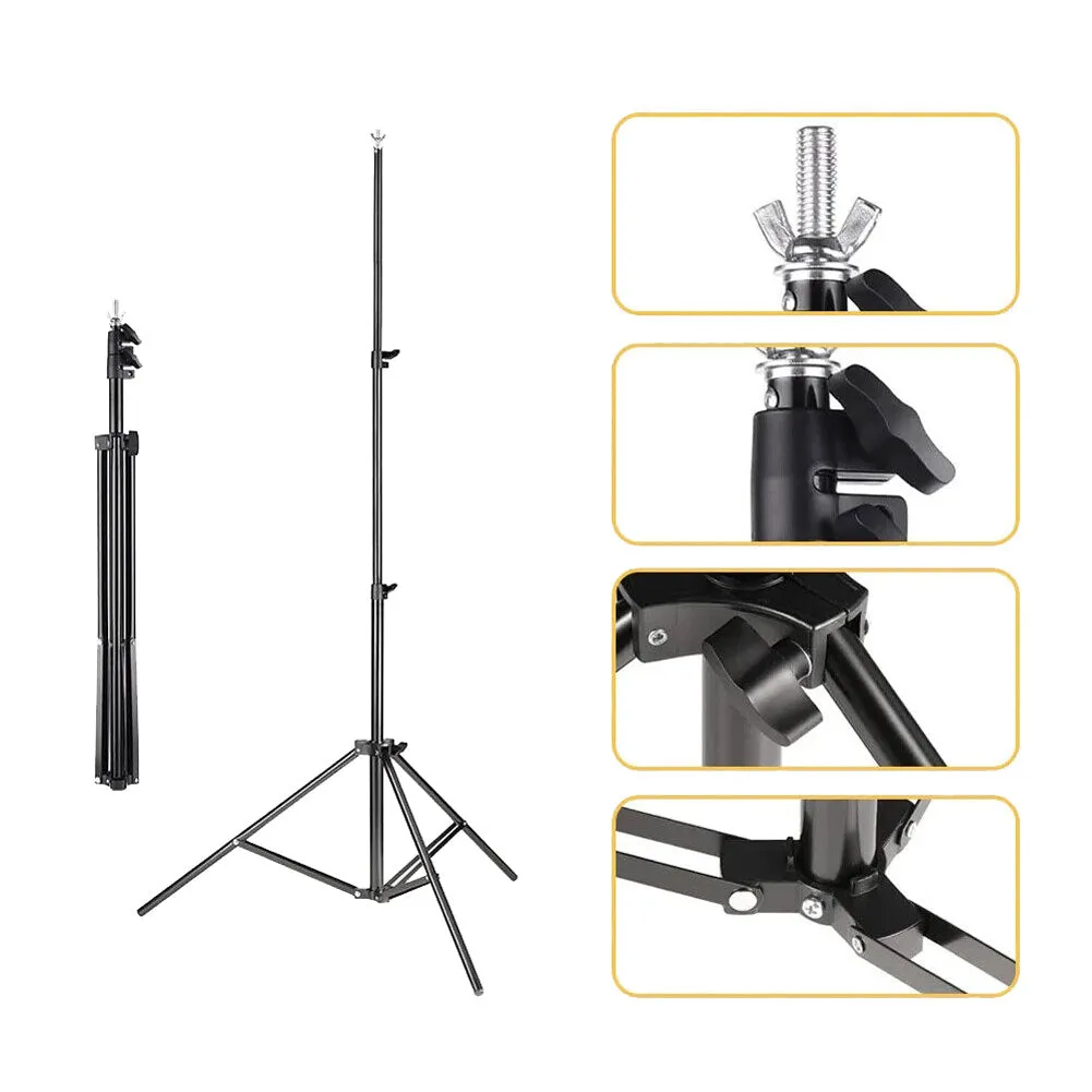 Lightweight Portable 2.8M x 3.0M Backdrop Stand with 4 Segment Crossbar (6kg Load)