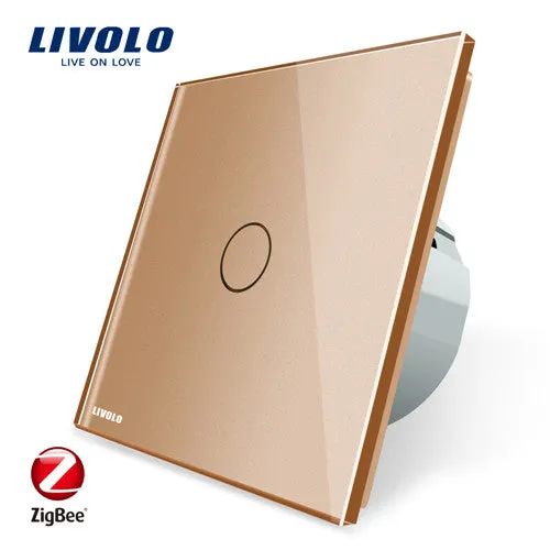 Livolo EU Standard Zigbee Smart Home Wall Touch Switch, Touch WiFi APP Control, google home control , Alexa, echo control