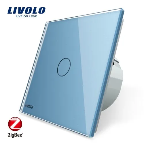 Livolo EU Standard Zigbee Smart Home Wall Touch Switch, Touch WiFi APP Control, google home control , Alexa, echo control