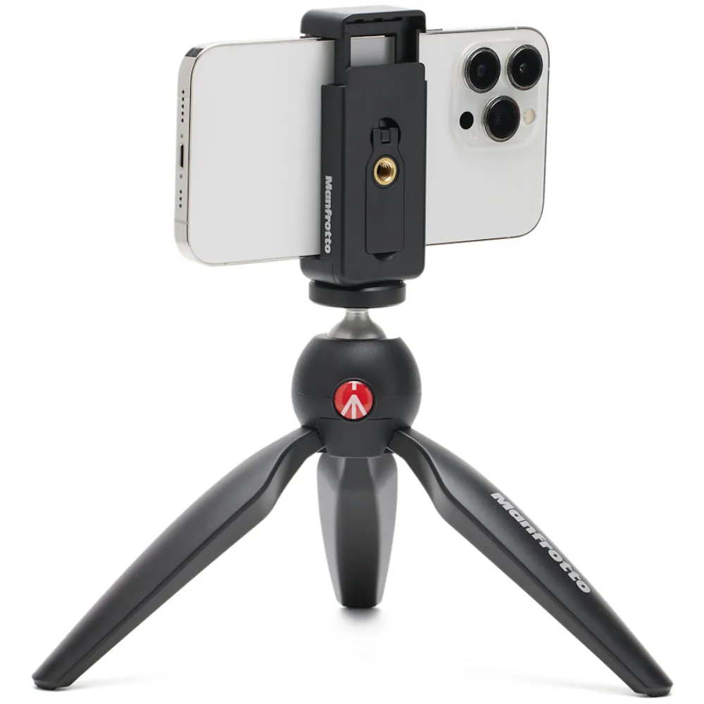 Manfrotto Pixi Mini Tripod with Smartphone Clamp Black