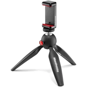 Manfrotto Pixi Mini Tripod with Smartphone Clamp Black