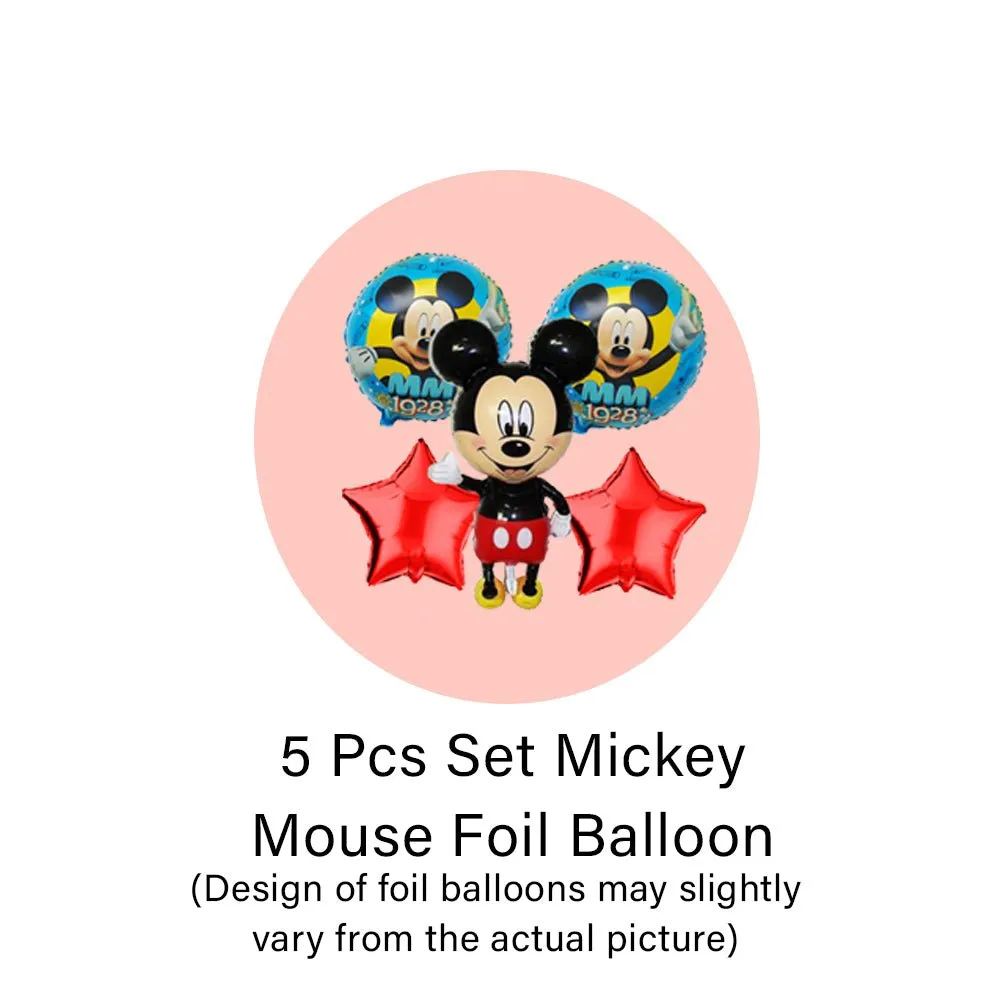 Mickey Mouse Birthday Decorations Items 99Pcs - Balloons for Bday Decoration