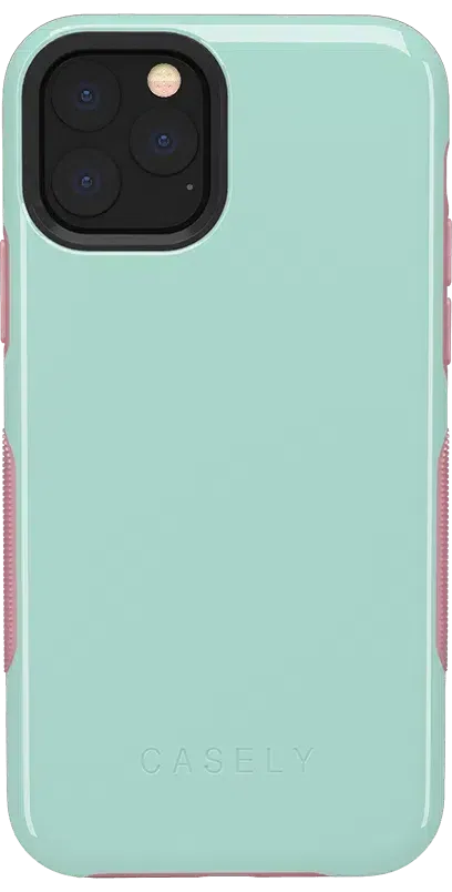 Mint Green on Pink | Ultra-Protective Bold Case