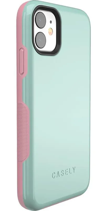 Mint Green on Pink | Ultra-Protective Bold Case