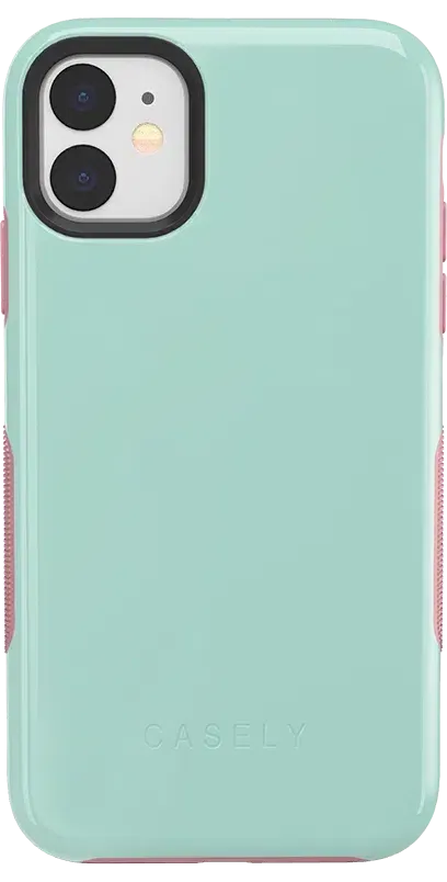 Mint Green on Pink | Ultra-Protective Bold Case