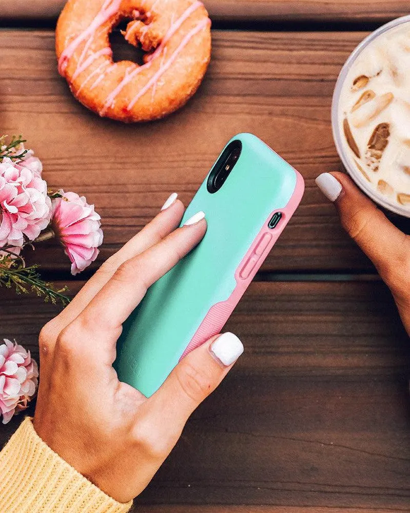 Mint Green on Pink | Ultra-Protective Bold Case