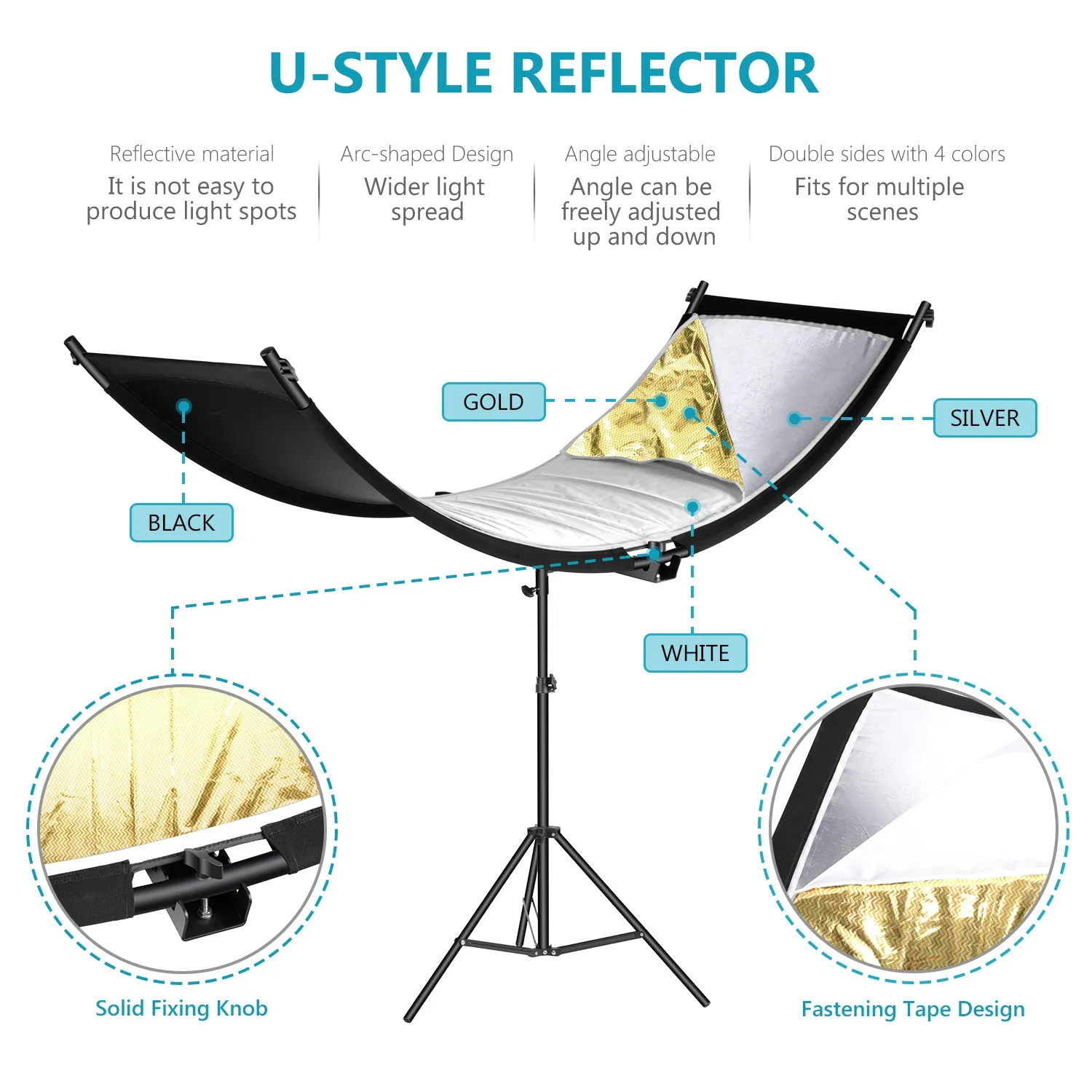 NEEWER 155 x 61cm Clamshell Light Reflector Diffuser