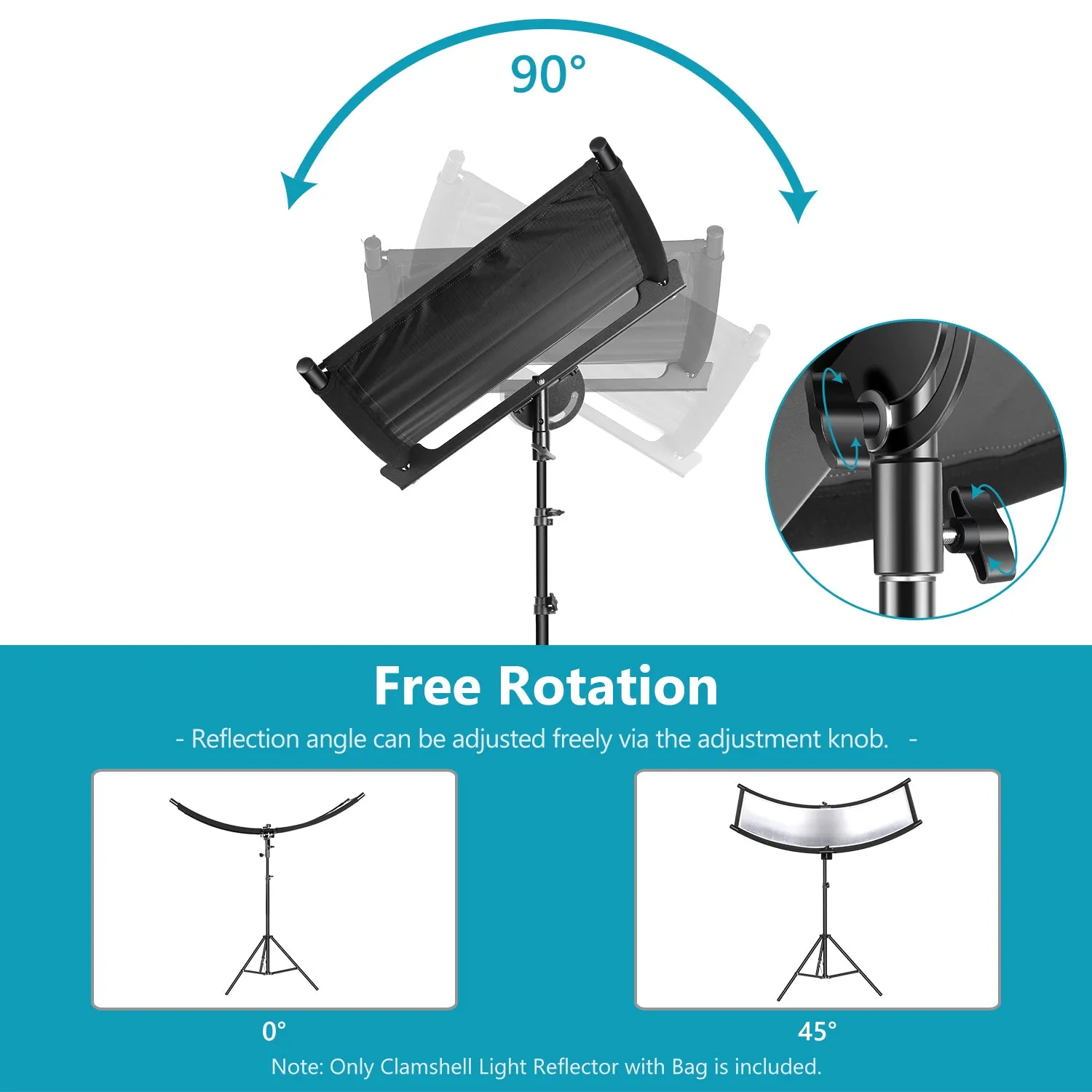 NEEWER 155 x 61cm Clamshell Light Reflector Diffuser