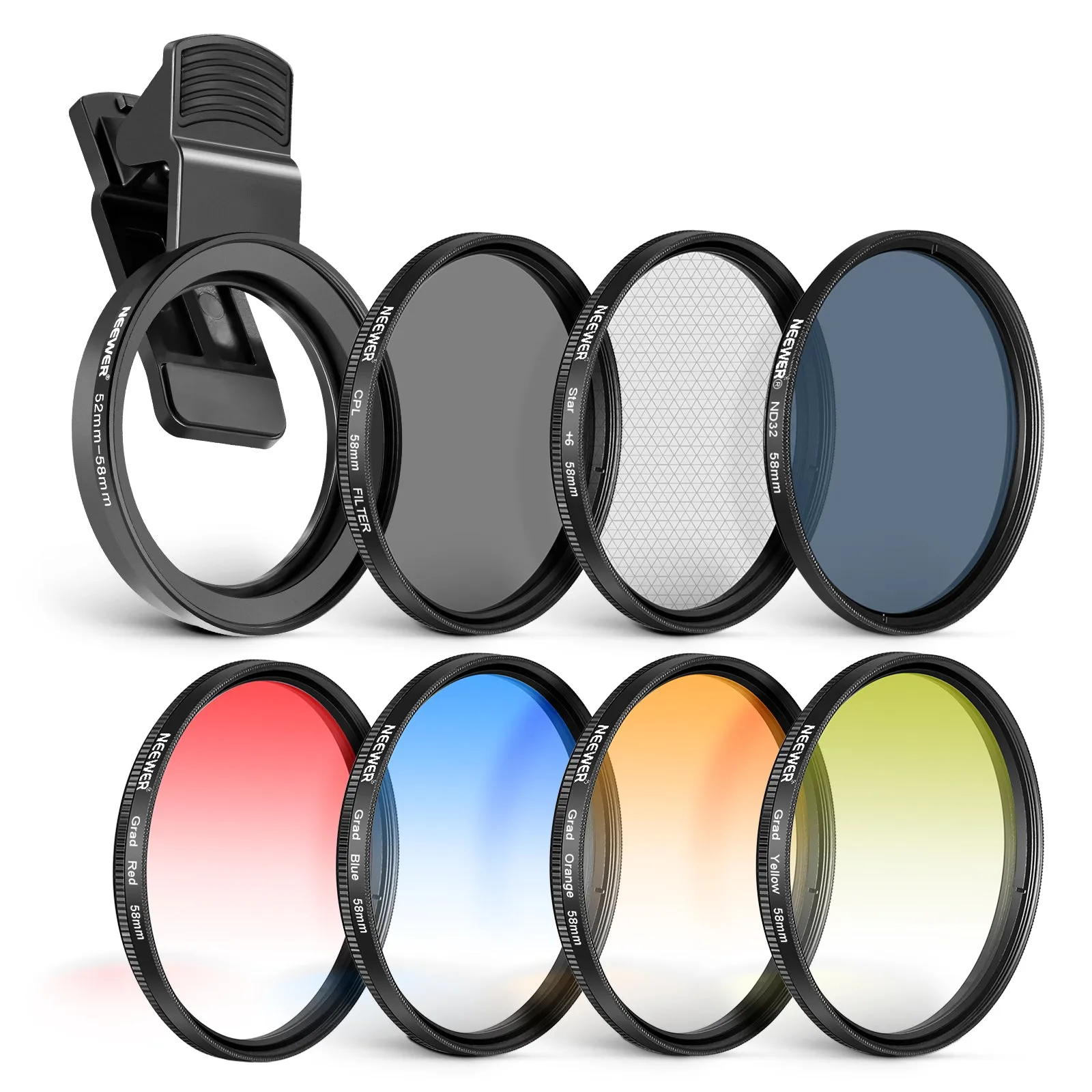 NEEWER Clip On Filters Kit for Phone & Camera