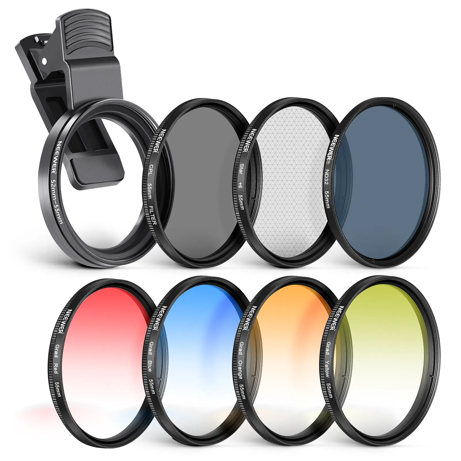 NEEWER Clip On Filters Kit for Phone & Camera