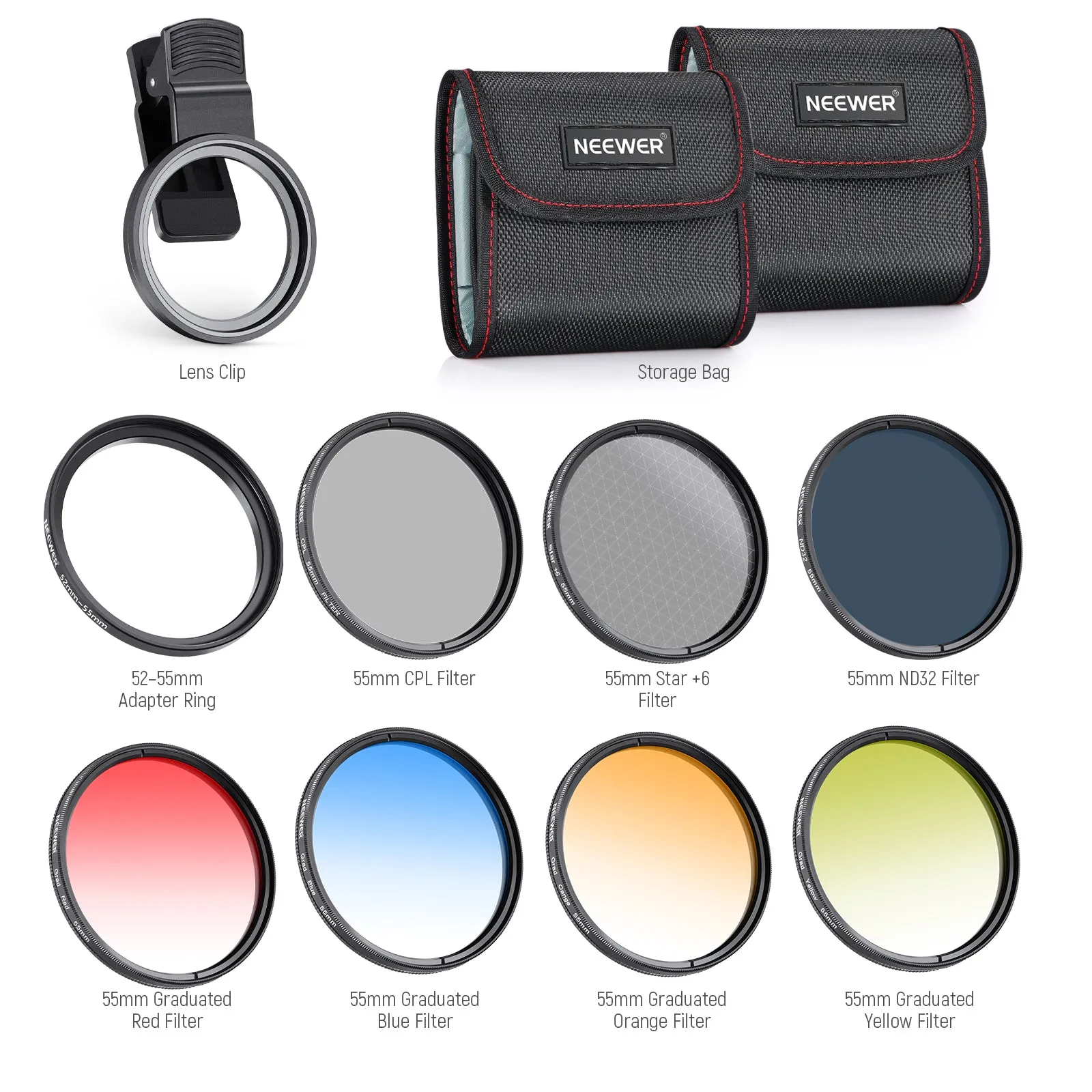 NEEWER Clip On Filters Kit for Phone & Camera