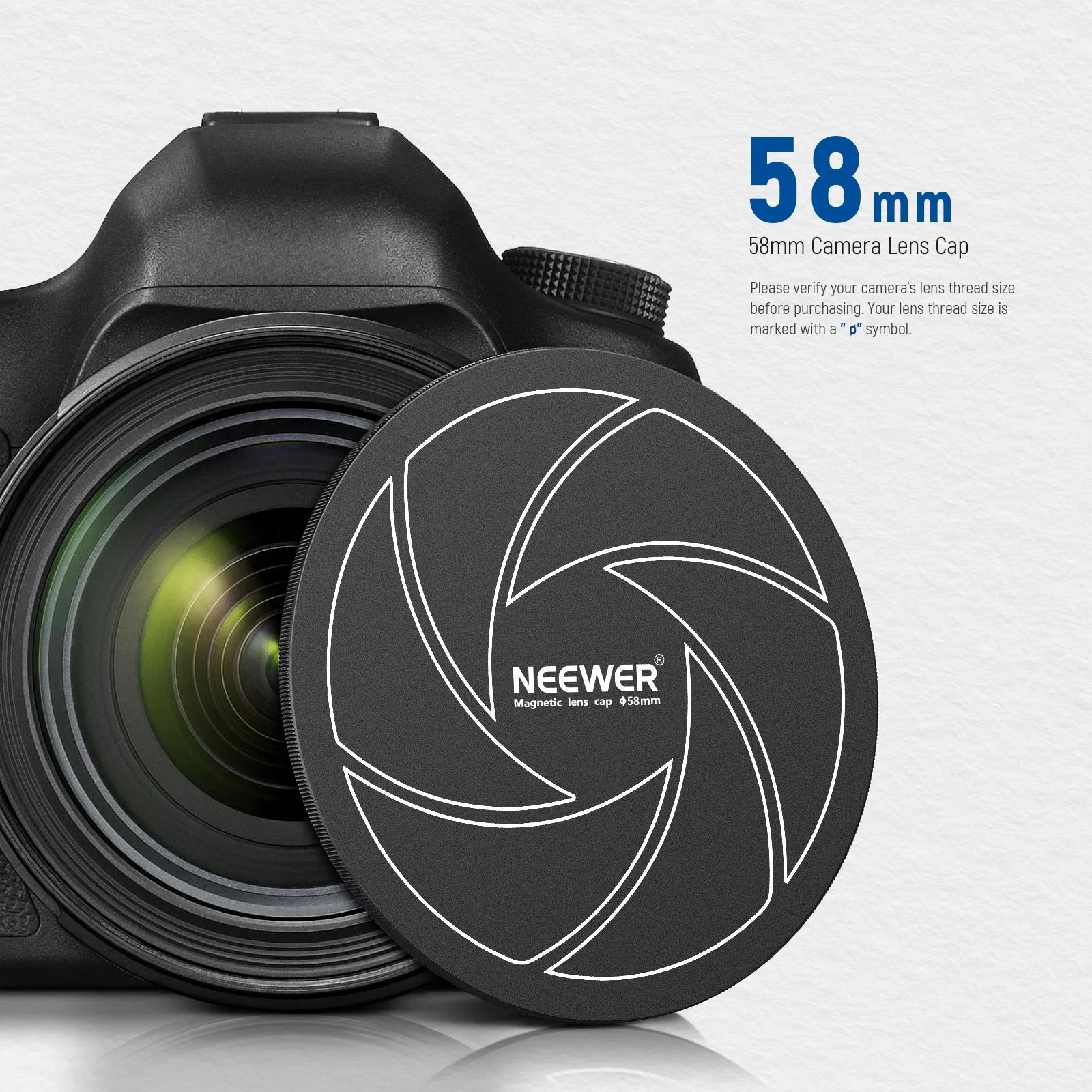 NEEWER Magnetic Aluminum Lens Cap