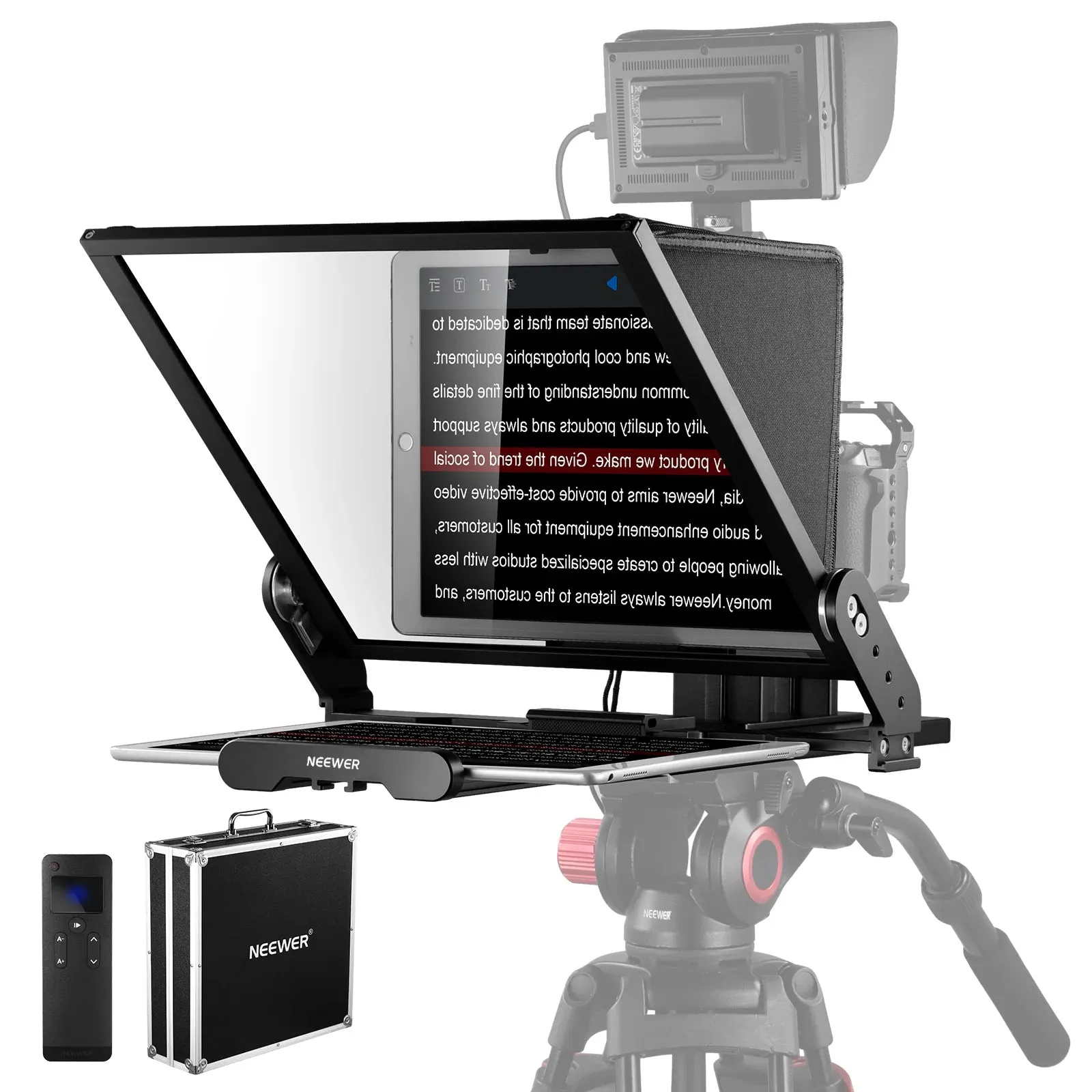 NEEWER X17 II Teleprompter with RT113 Remote/APP Control