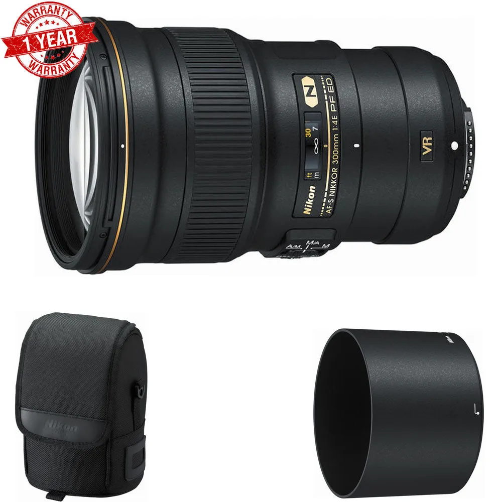 Nikon AF-S NIKKOR 300mm f/4E PF ED VR Lens Includes Filter Kits   Tripod And More