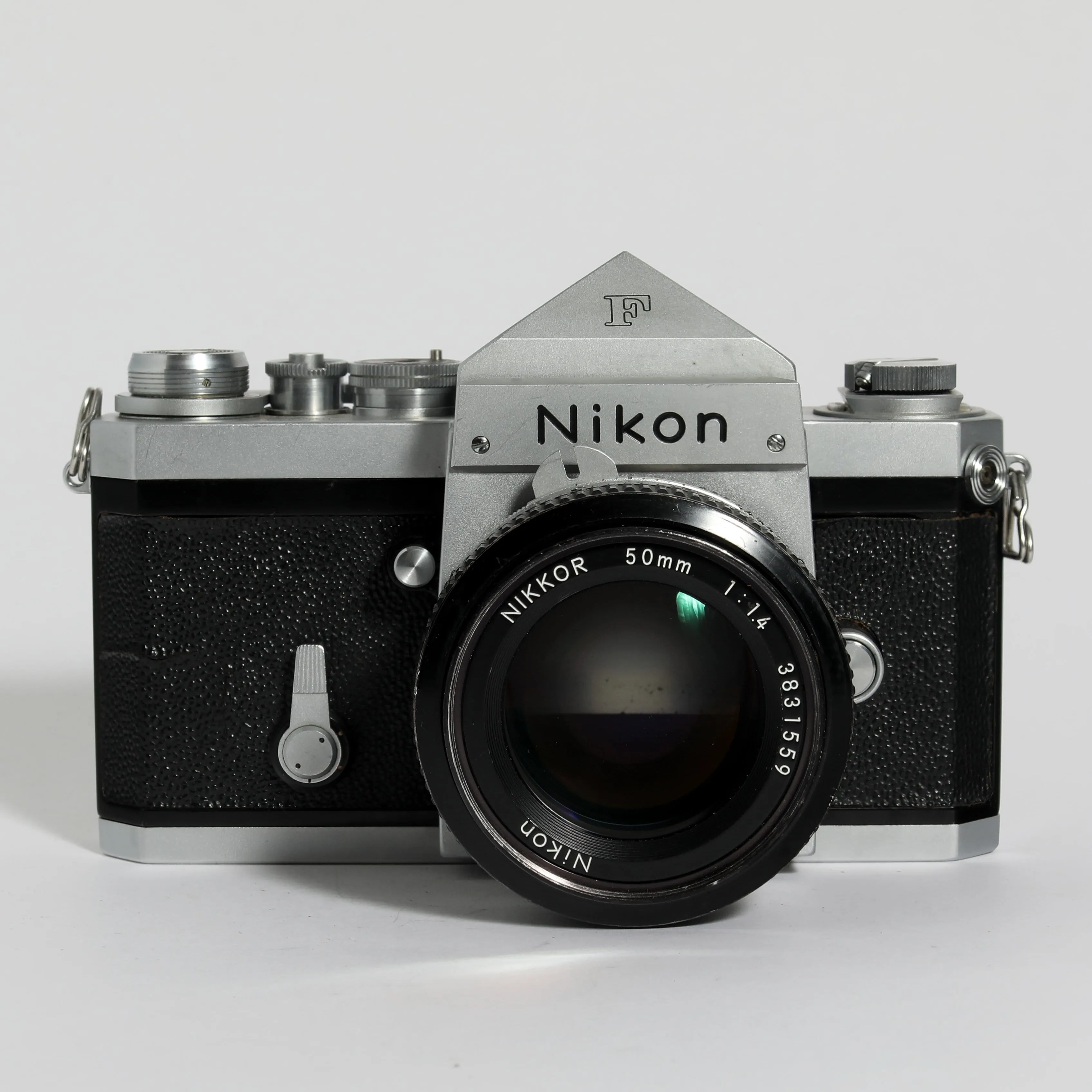 Nikon F Plain Prism with 50mm f/1.4 lens