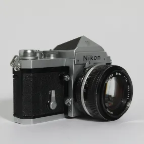 Nikon F Plain Prism with 50mm f/1.4 lens