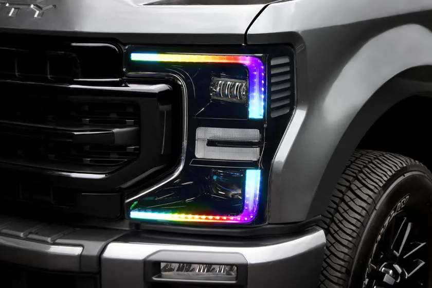 ORACLE Lighting 2020-2022 Ford F-250/350 Super Duty ORACLE Dynamic ColorSHIFT Headlight DRL Upgrade Kit w/Switchback Turn Signals