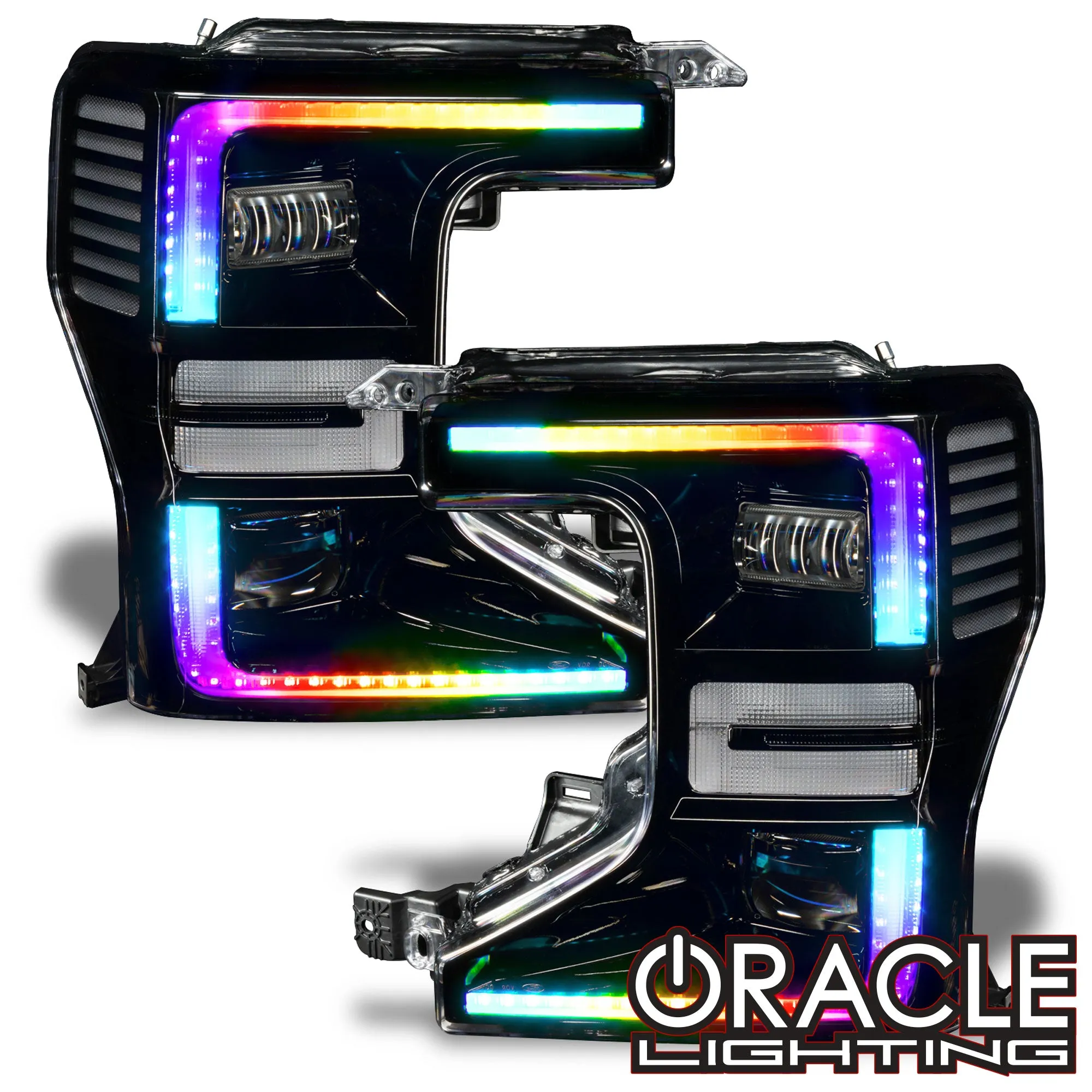 ORACLE Lighting 2020-2022 Ford F-250/350 Super Duty ORACLE Dynamic ColorSHIFT Headlight DRL Upgrade Kit w/Switchback Turn Signals