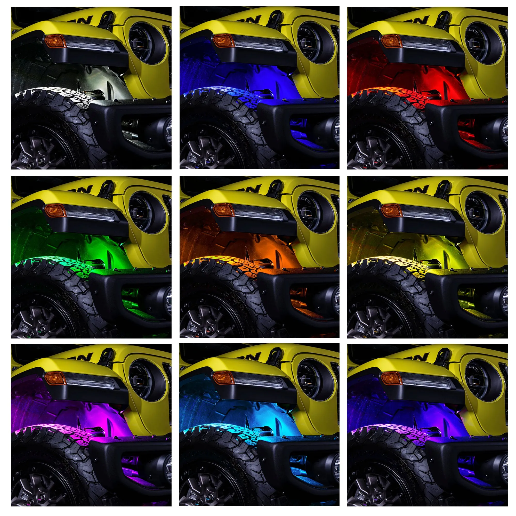 ORACLE Lighting ColorSHIFT RGB W Underbody Wheel Well Rock Light Kit