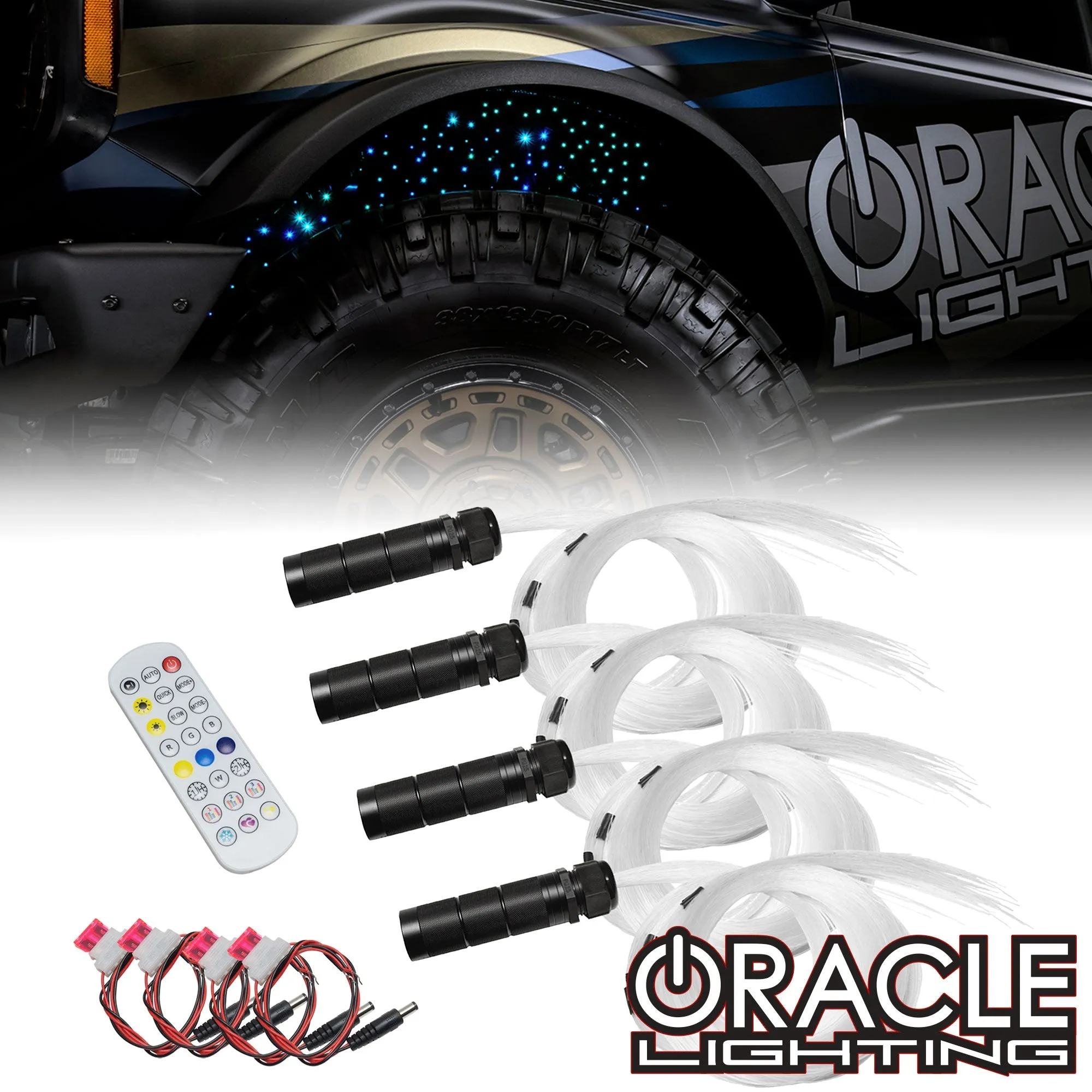 ORACLE Lighting Fiber Optic Wheel Liner ColorSHIFT RGB W Kit - 40W LED/ 600 Fibers