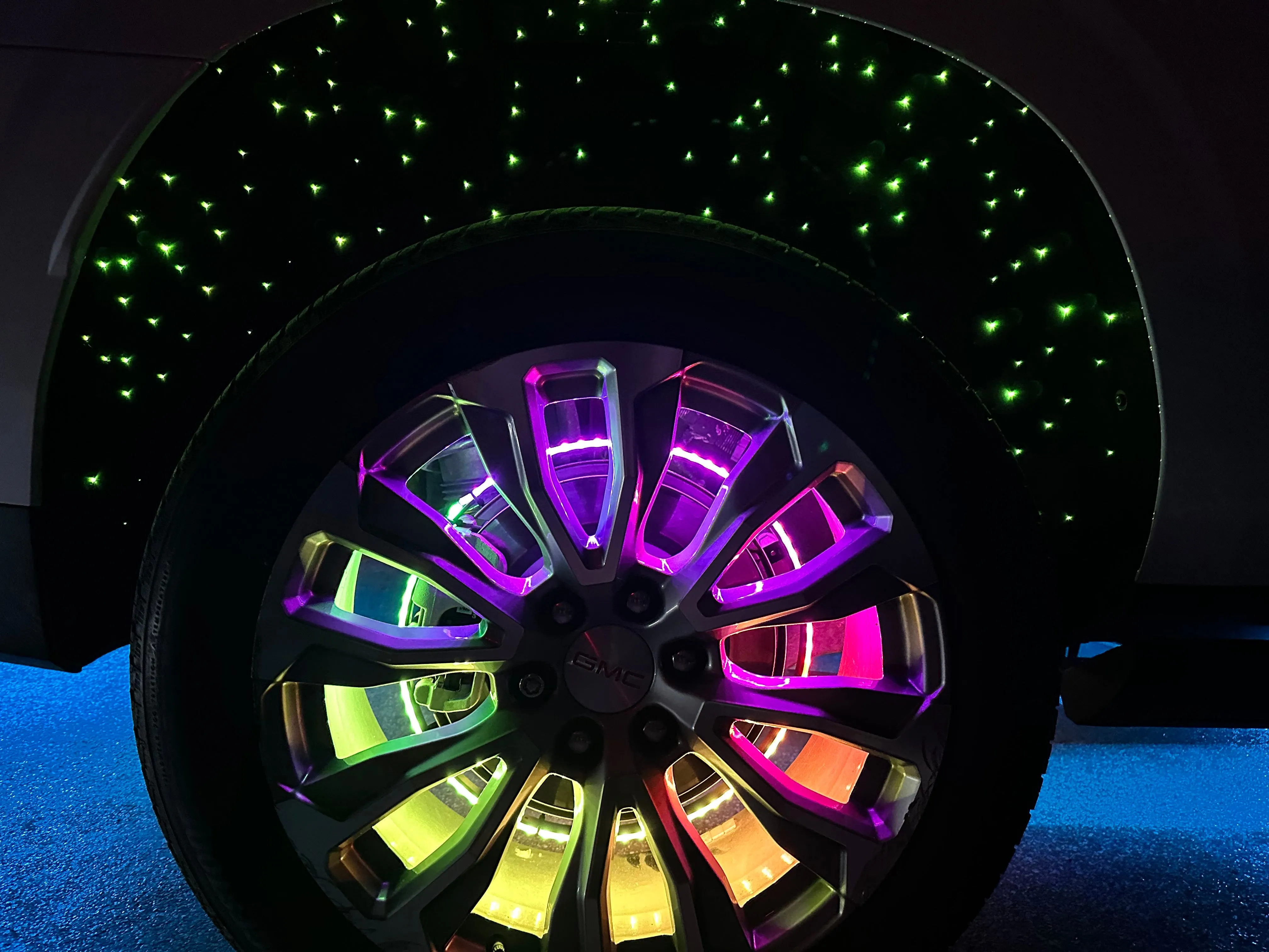 ORACLE Lighting Fiber Optic Wheel Liner ColorSHIFT RGB W Kit - 40W LED/ 600 Fibers