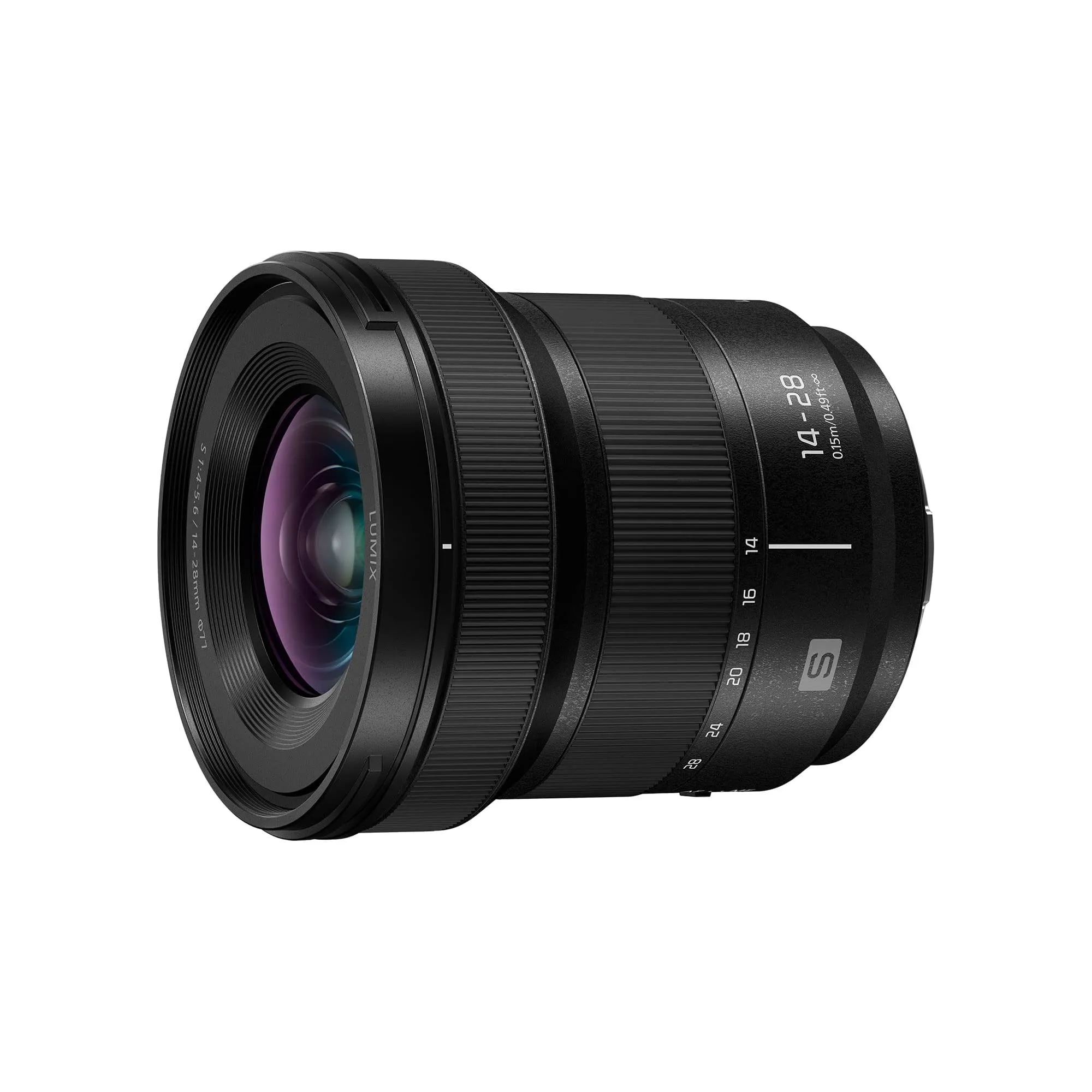 Panasonic LUMIX S Series Camera Lens, 14-28mm F4-5.6 Ultra Wide-Angle Zoom Lens with Macro Capability, S-R1428