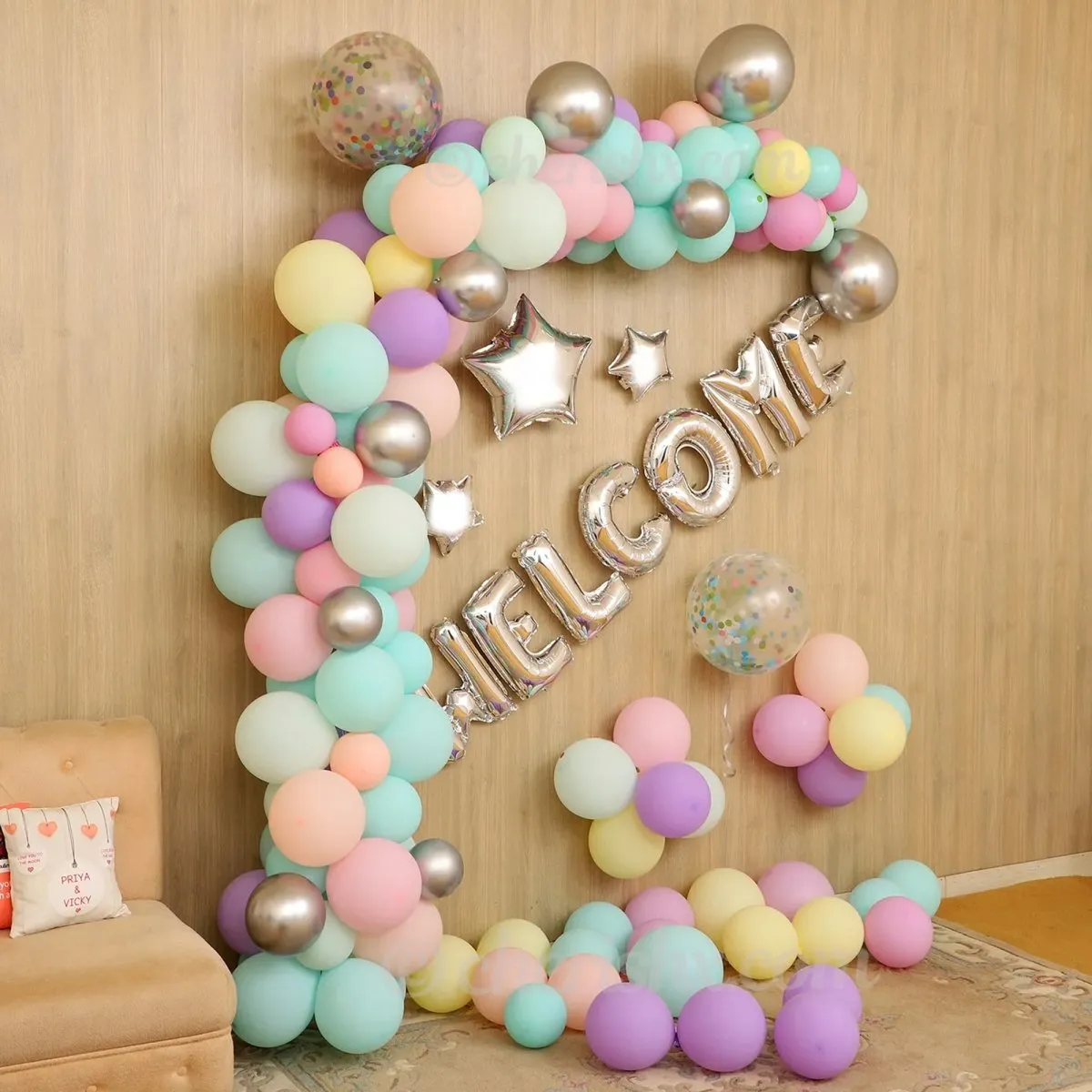 Pastel Welcome Decoration Kit 67 Pcs